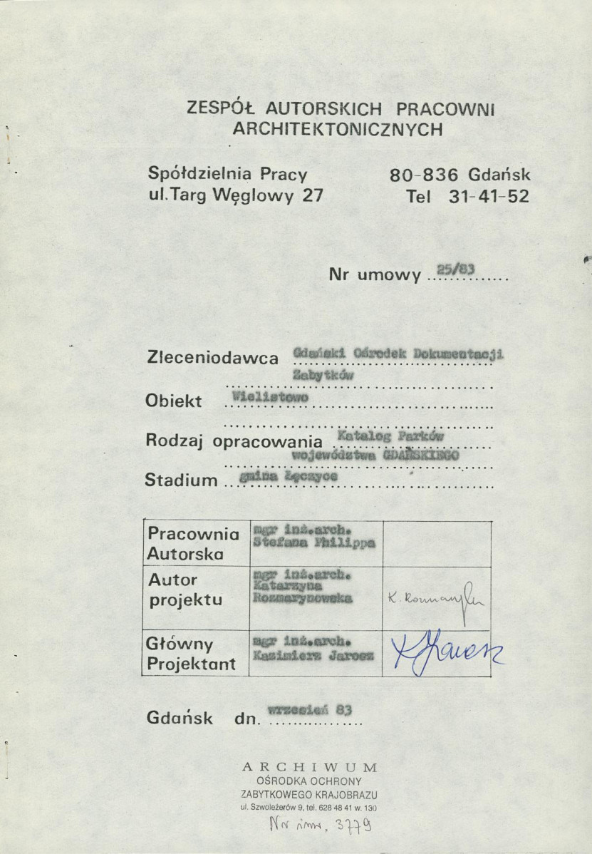 EP - Ewidencja parkowa, skan nr 4