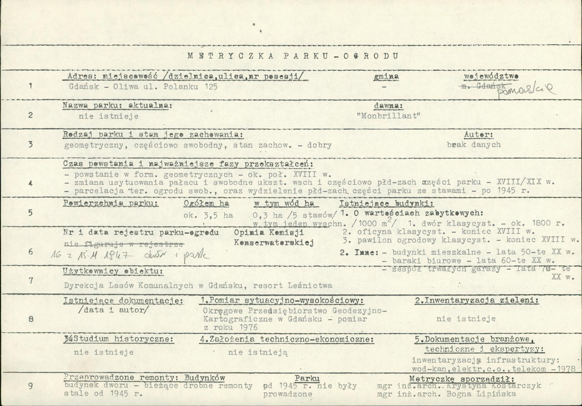 Ewidencja parkowa, skan nr 6