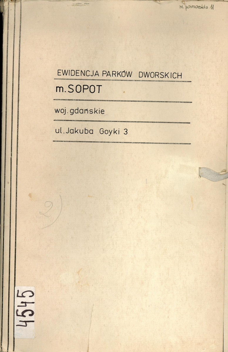 EP - Ewidencja parkowa, skan nr 1