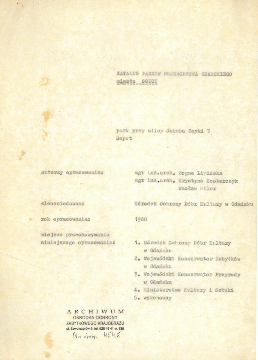 EP - Ewidencja parkowa, skan nr 4