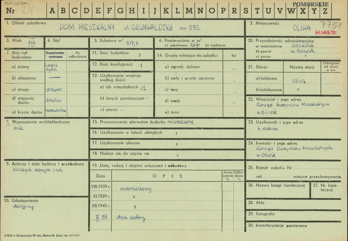 Karta zielona, skan nr 1