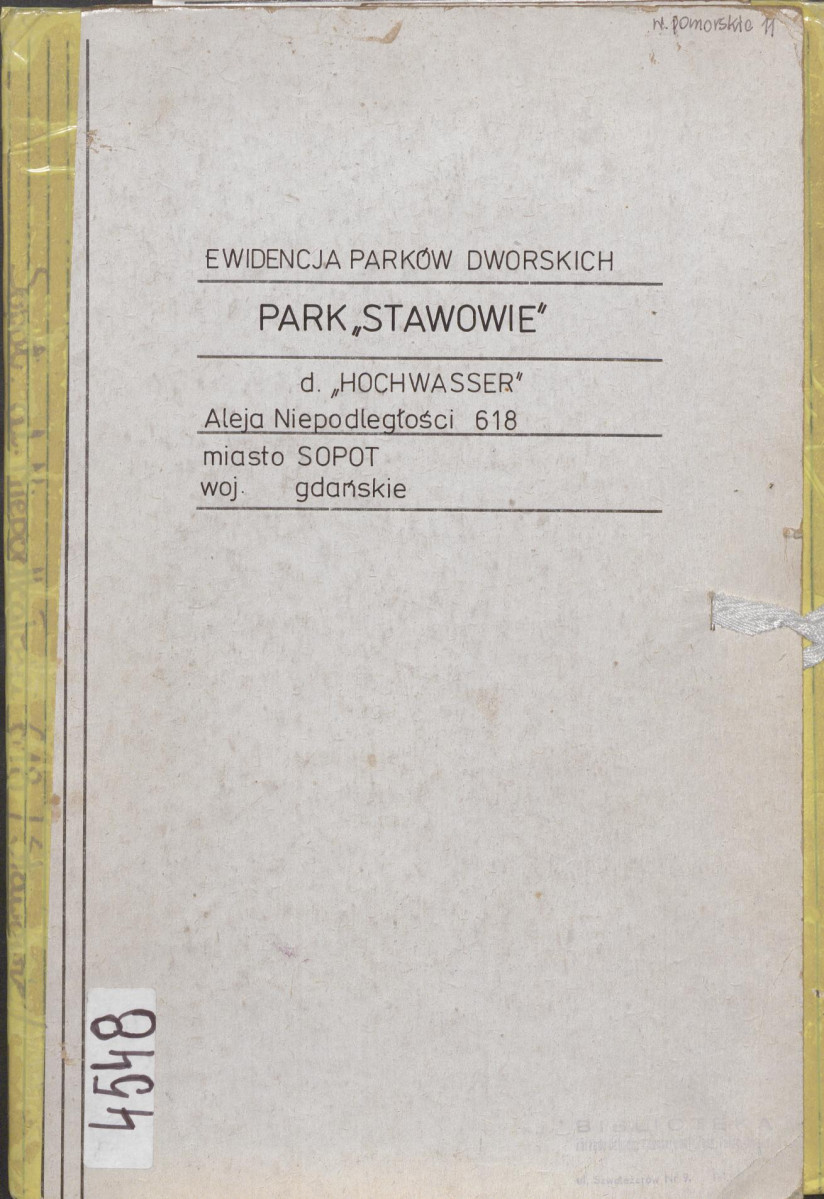 EP - Ewidencja parkowa, skan nr 1
