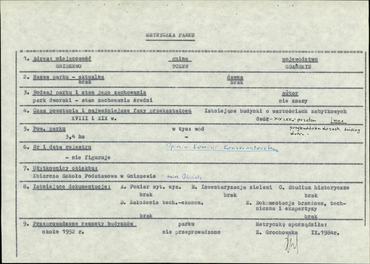 EP - Ewidencja parkowa, skan nr 8
