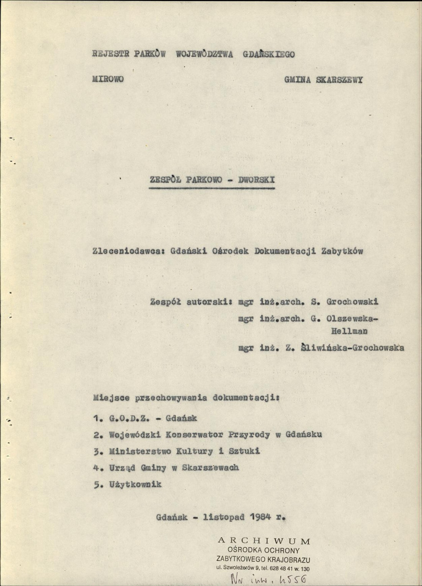 EP - Ewidencja parkowa, skan nr 4