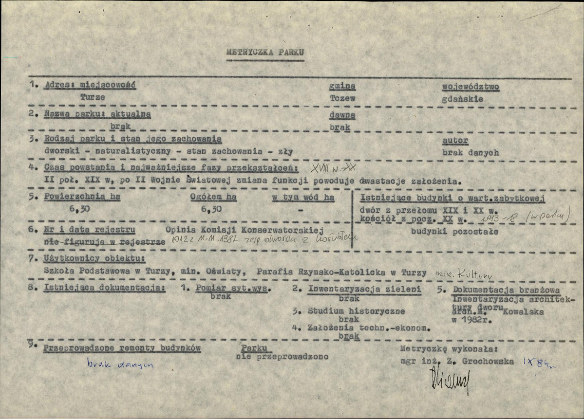 EP - Ewidencja parkowa, skan nr 8