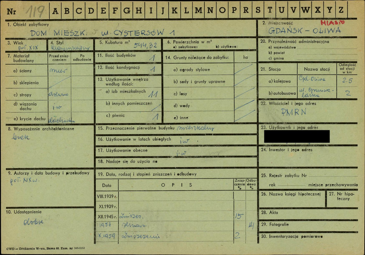 KZ - Karta zielona, skan nr 1