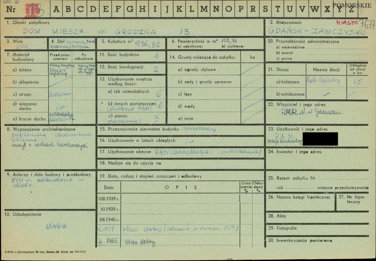 KZ - Karta zielona, skan nr 1