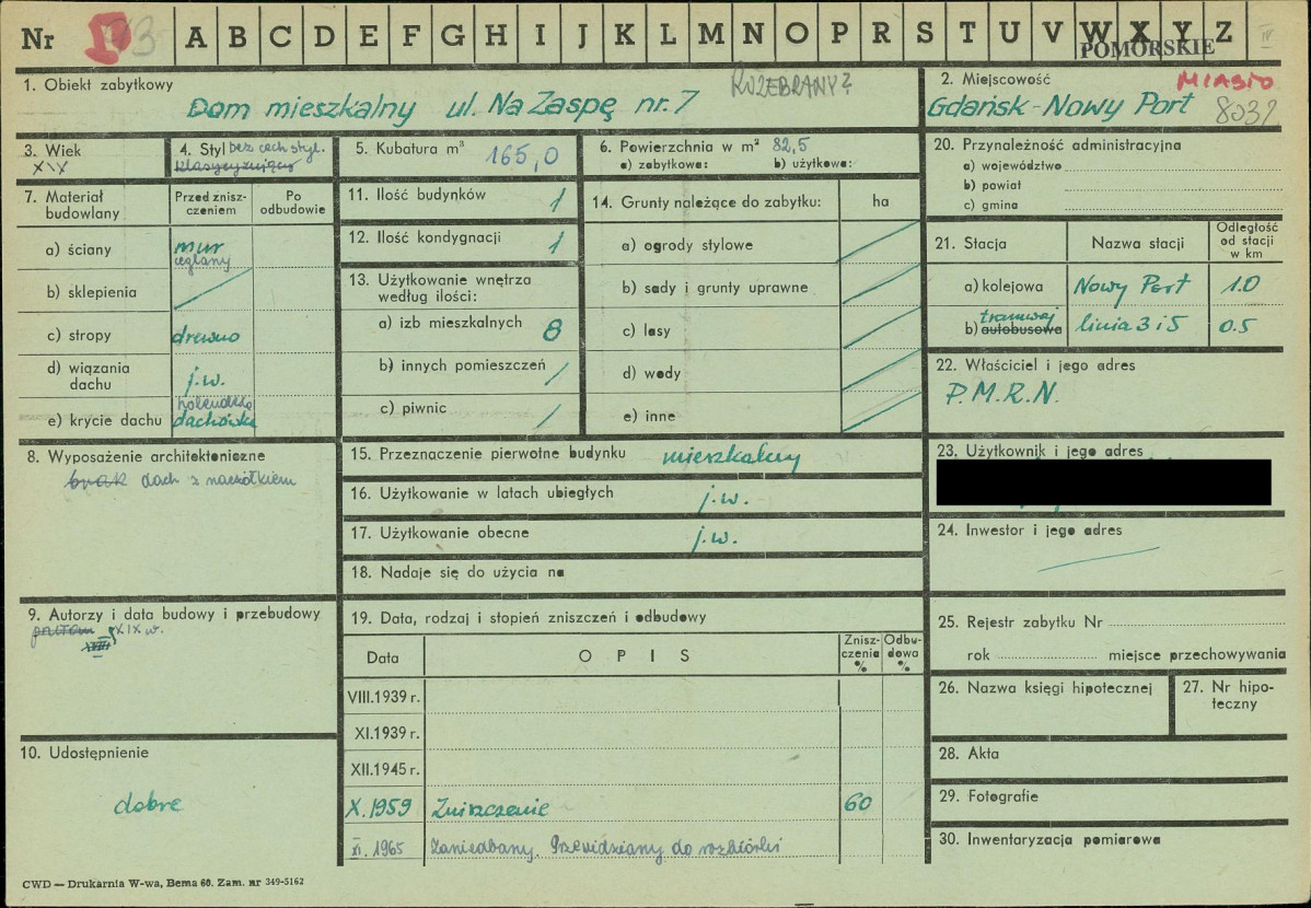 KZ - Karta zielona, skan nr 1