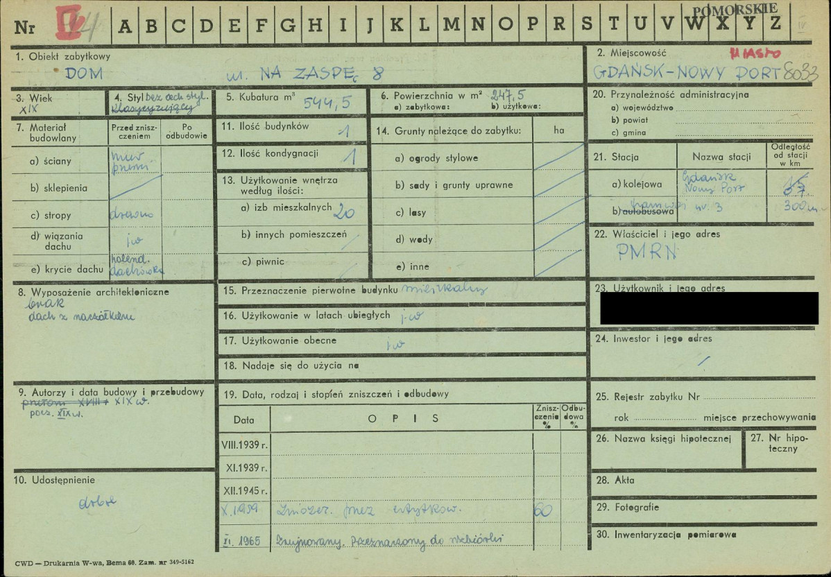 KZ - Karta zielona, skan nr 1