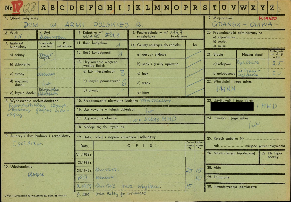KZ - Karta zielona, skan nr 1