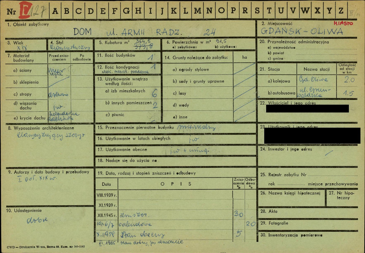 KZ - Karta zielona, skan nr 1