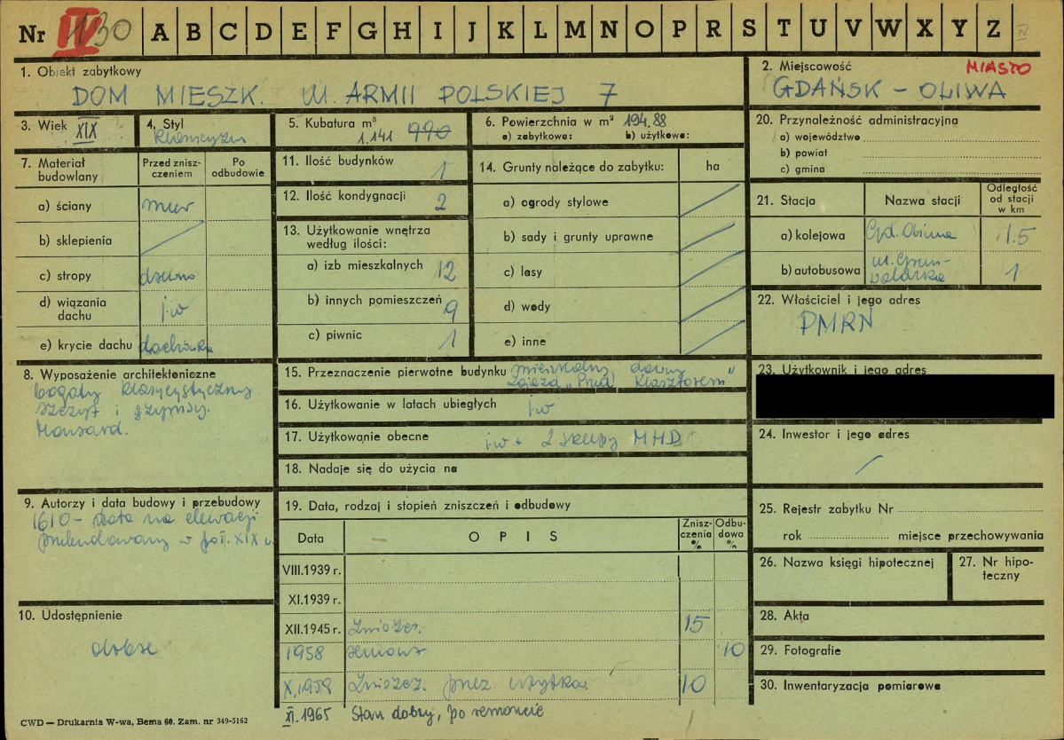 KZ - Karta zielona, skan nr 1