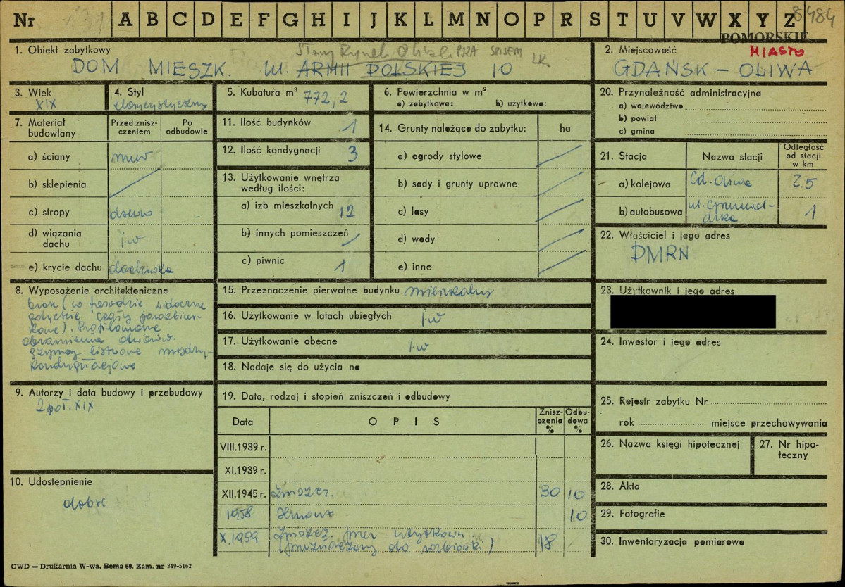 KZ - Karta zielona, skan nr 1