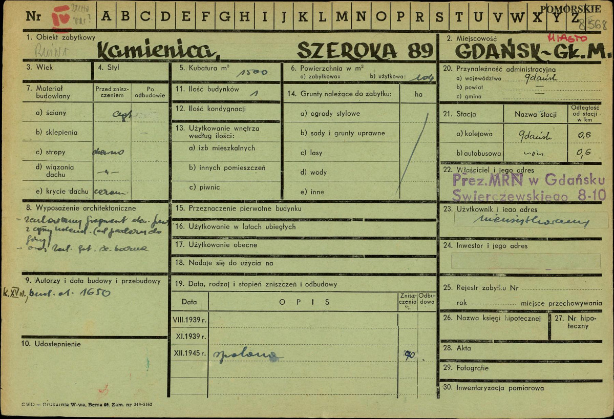 Karta zielona, skan nr 1