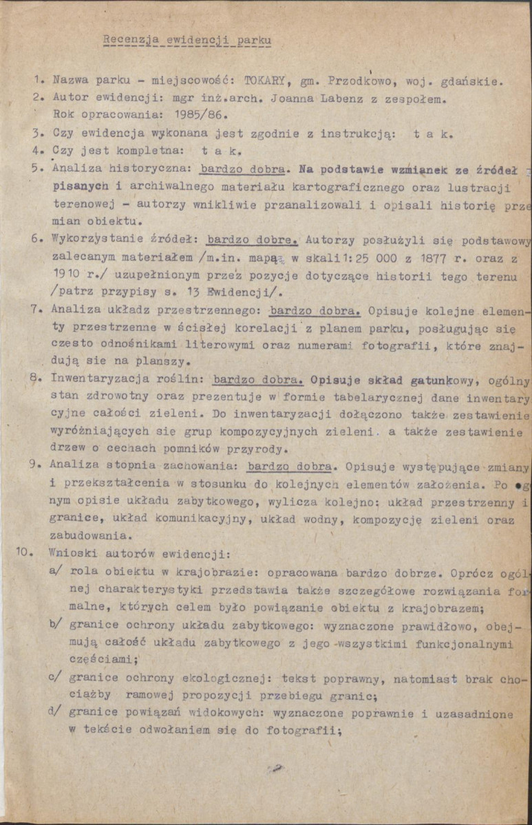 Ewidencja parkowa, skan nr 4