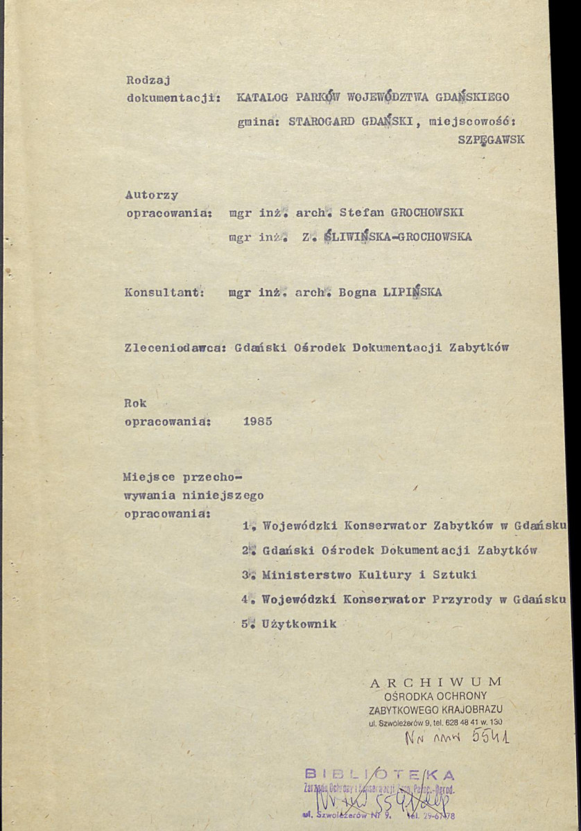 EP - Ewidencja parkowa, skan nr 10
