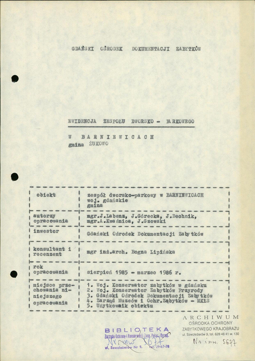 Ewidencja parkowa, skan nr 4