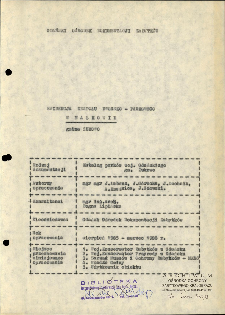 Ewidencja parkowa, skan nr 4