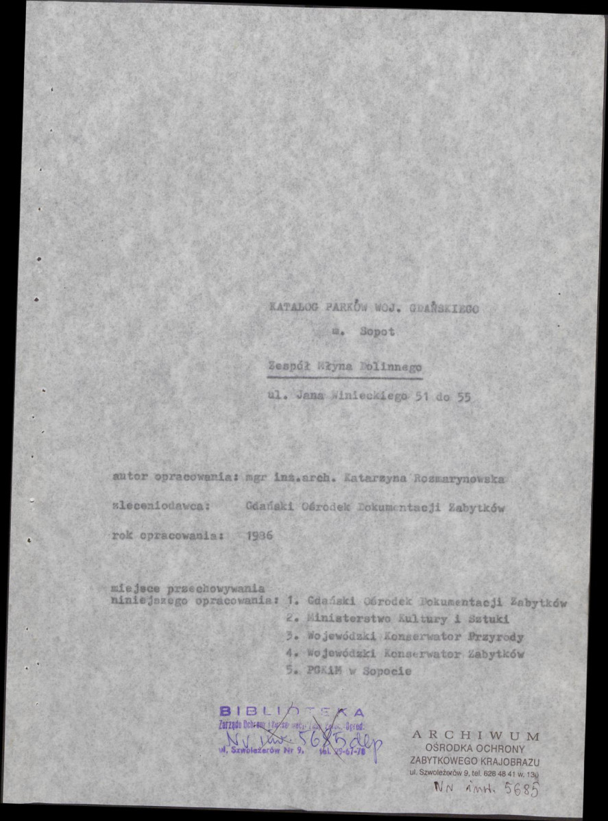 EP - Ewidencja parkowa, skan nr 4