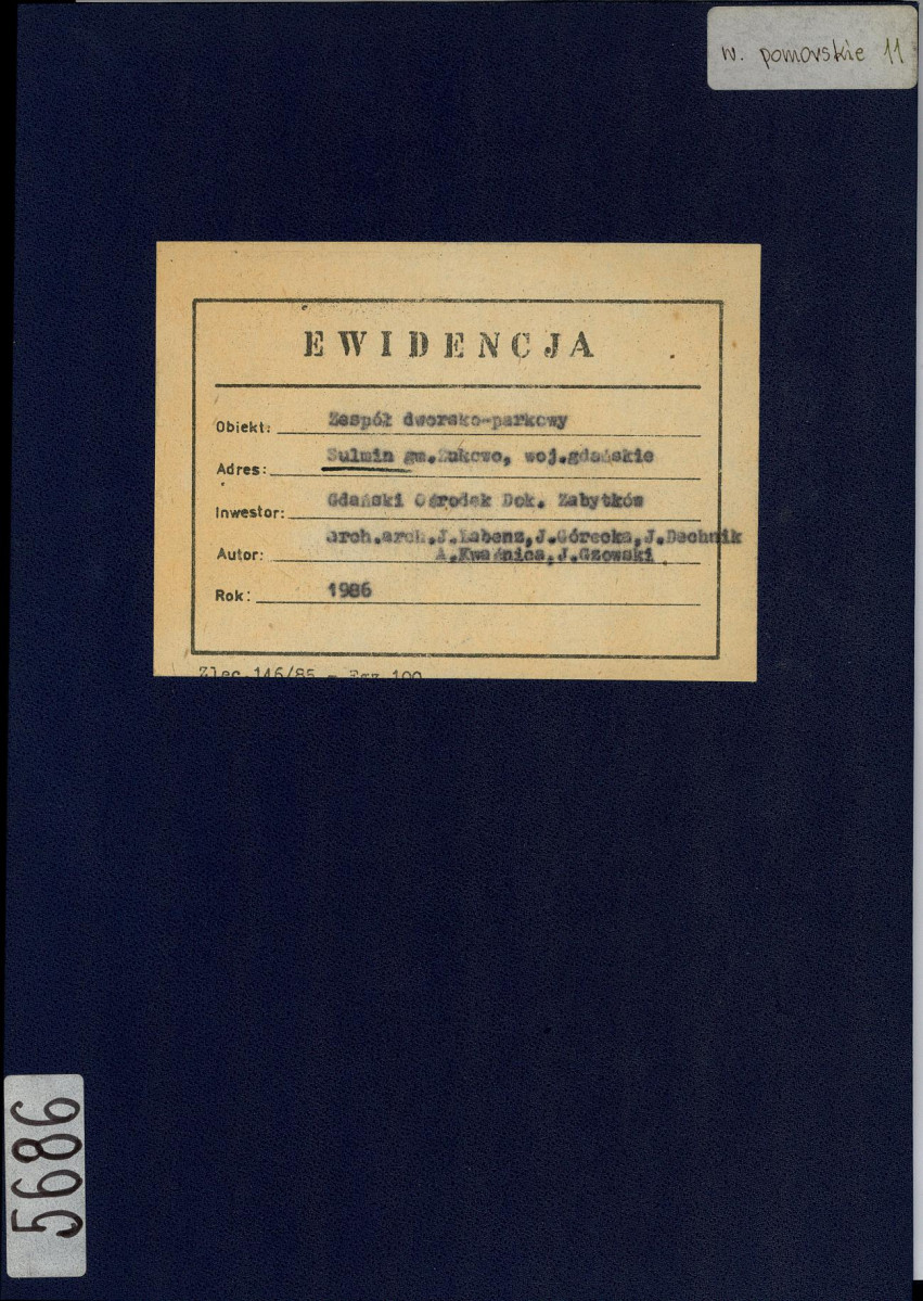 EP - Ewidencja parkowa, skan nr 1
