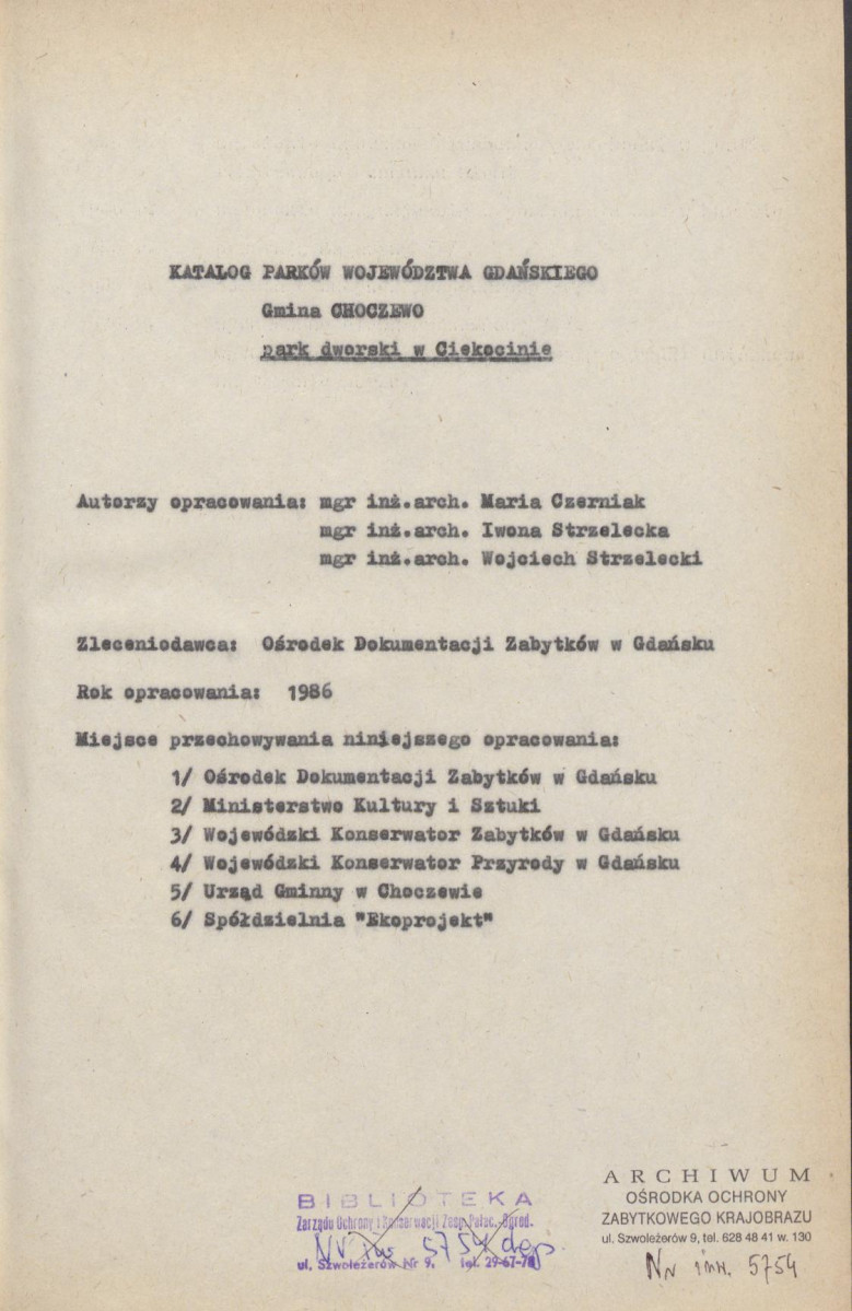 EP - Ewidencja parkowa, skan nr 4