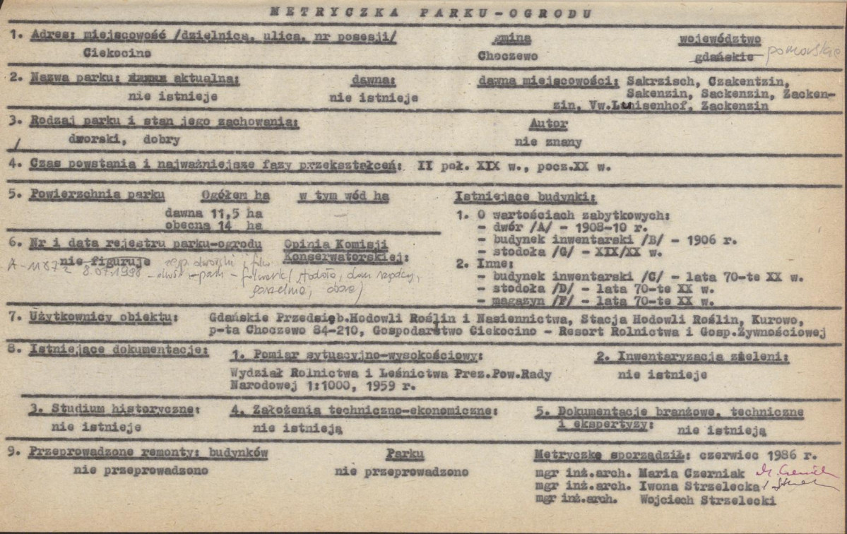 EP - Ewidencja parkowa, skan nr 6