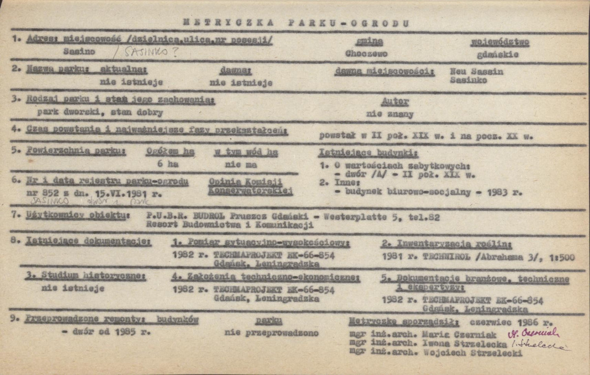 EP - Ewidencja parkowa, skan nr 6
