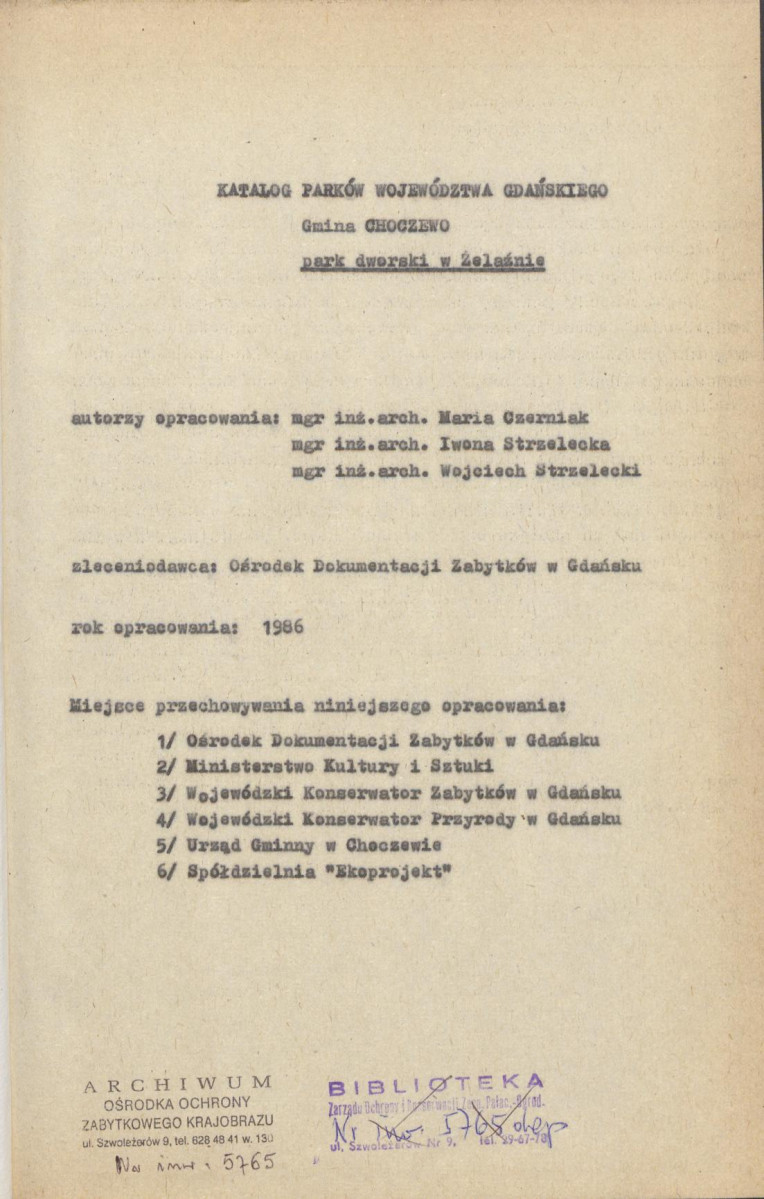 EP - Ewidencja parkowa, skan nr 4