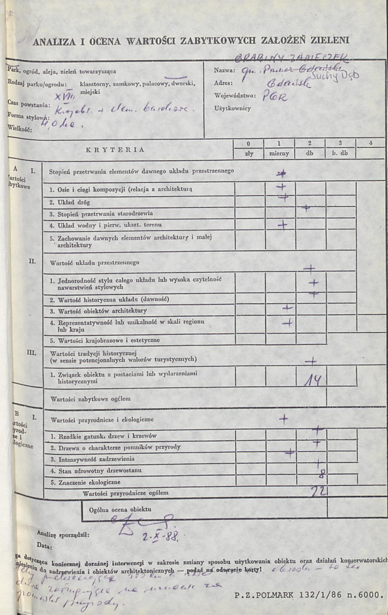 Ewidencja parkowa, skan nr 3