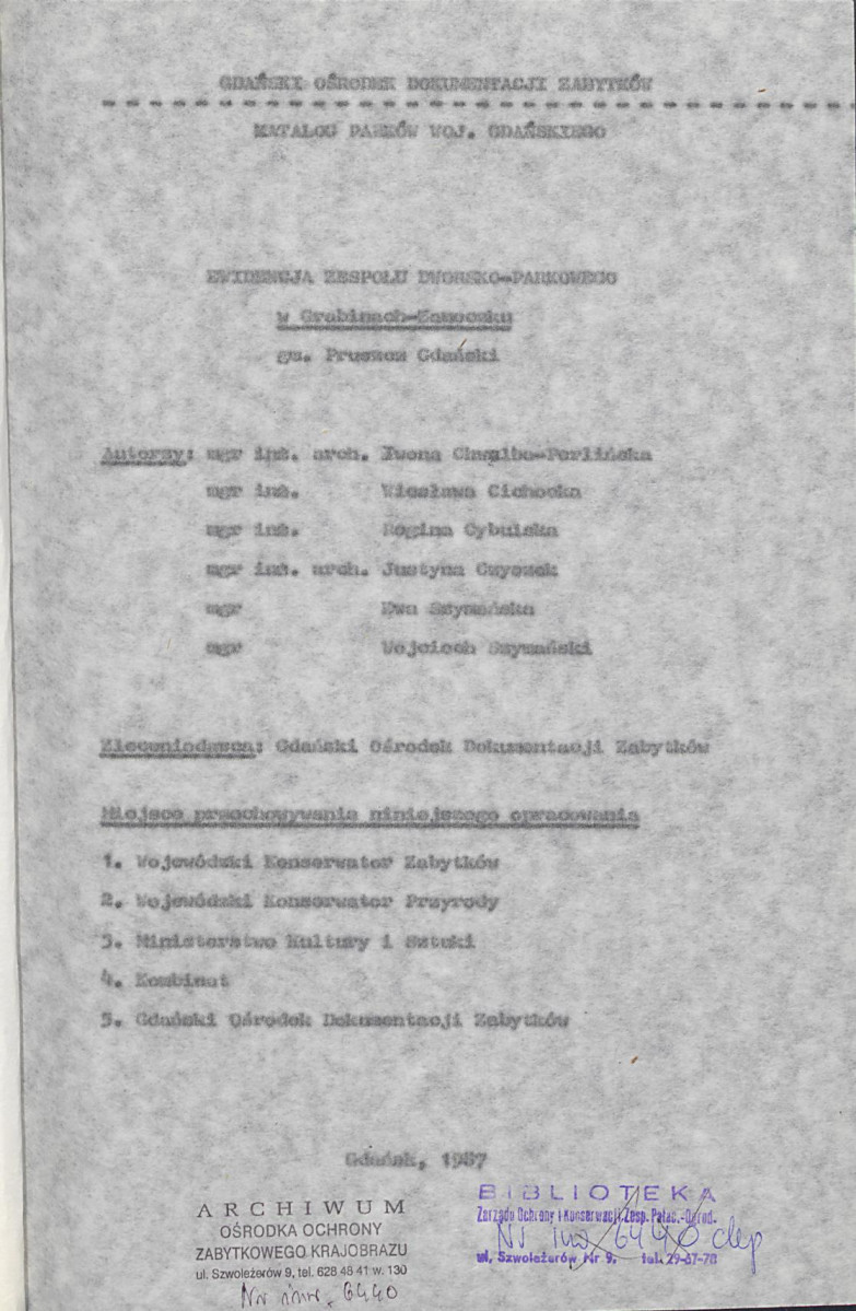 Ewidencja parkowa, skan nr 4