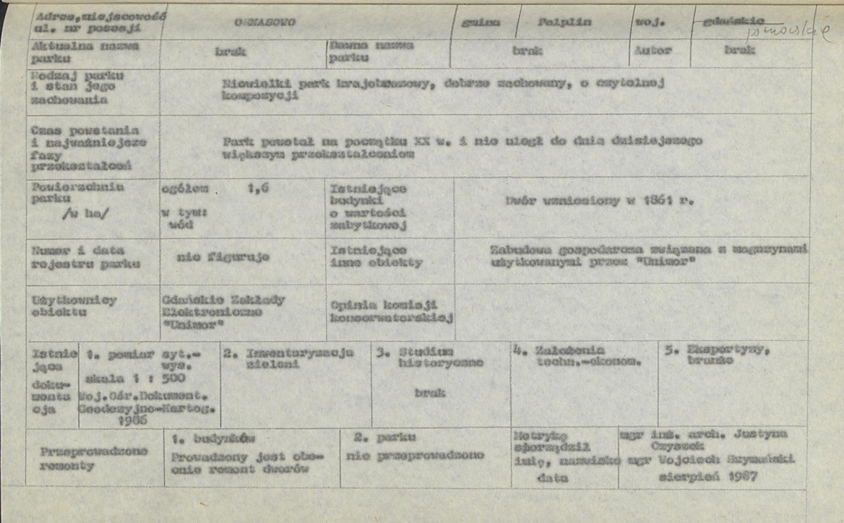 EP - Ewidencja parkowa, skan nr 5