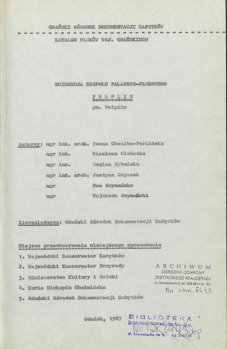 EP - Ewidencja parkowa, skan nr 5