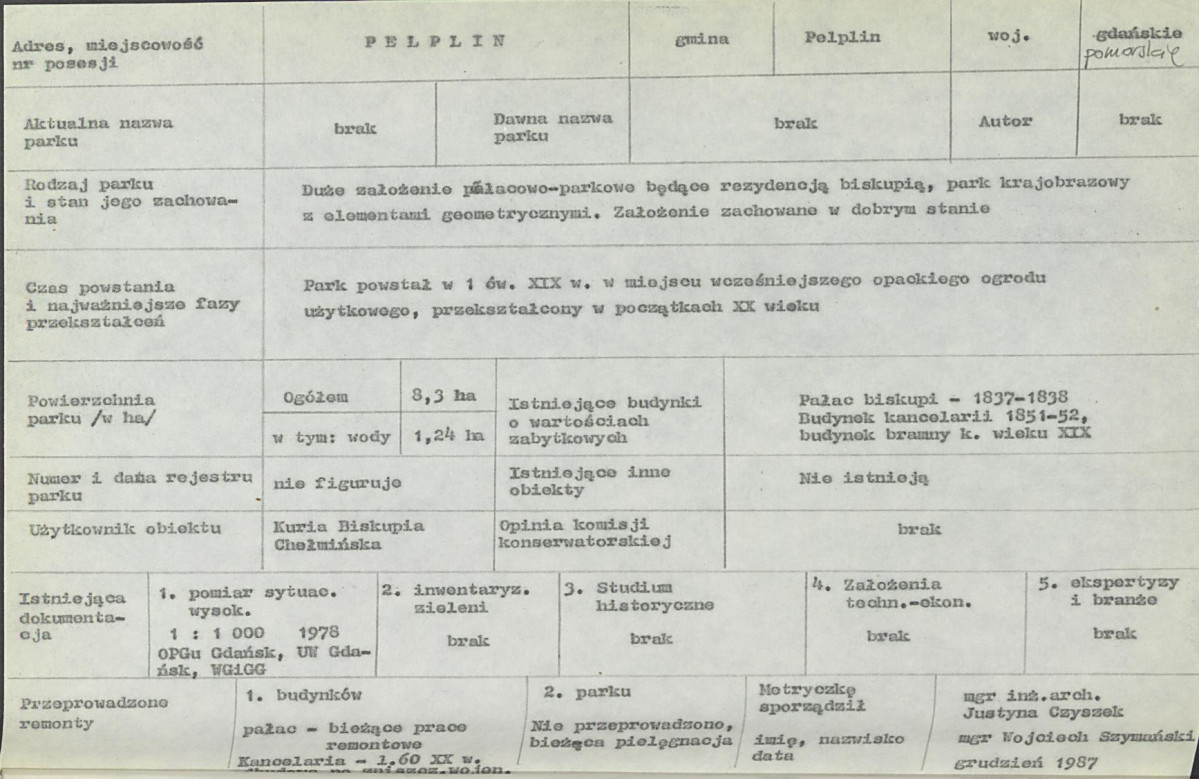 EP - Ewidencja parkowa, skan nr 6