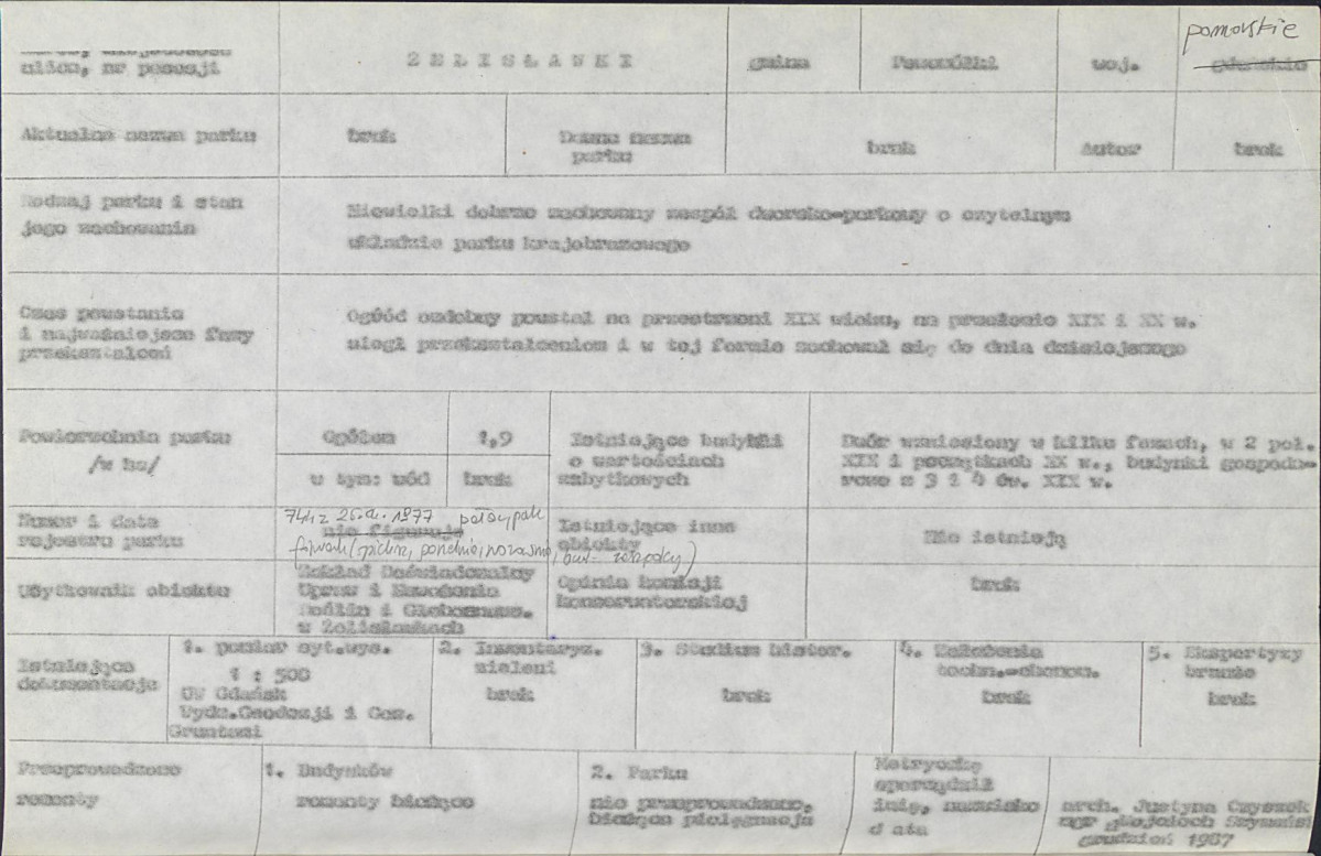 Ewidencja parkowa, skan nr 5