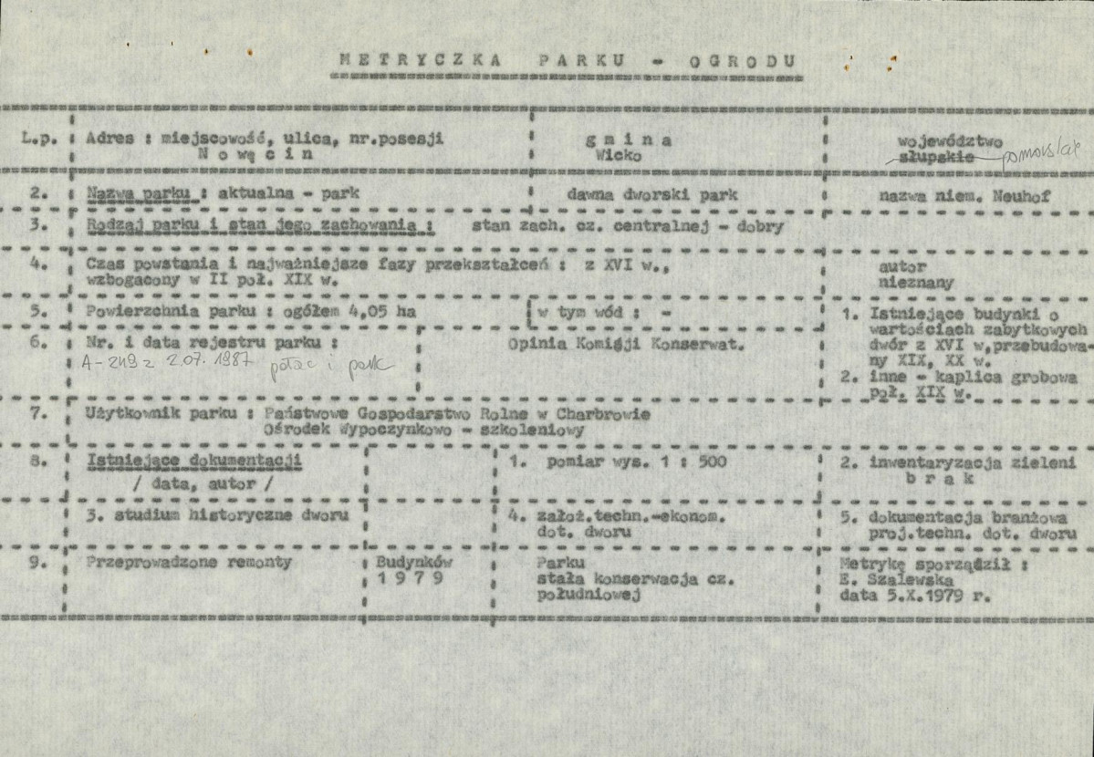 Ewidencja parkowa, skan nr 6