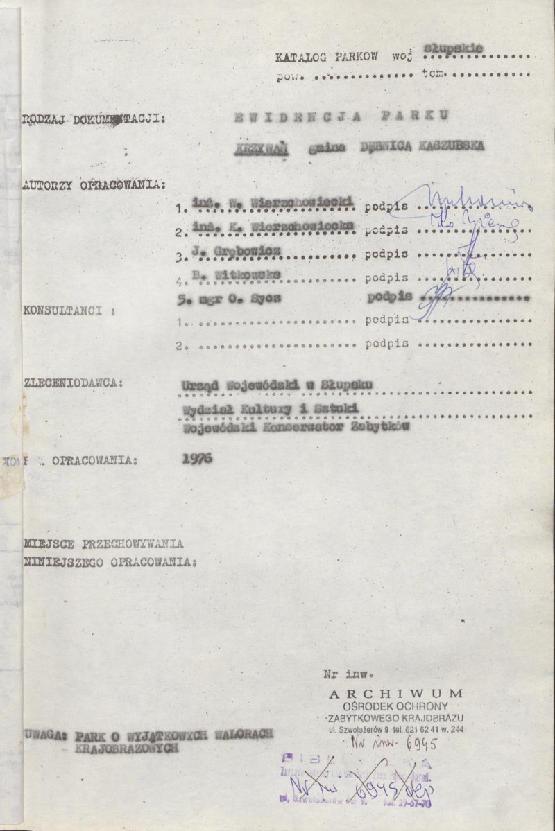 EP - Ewidencja parkowa, skan nr 4