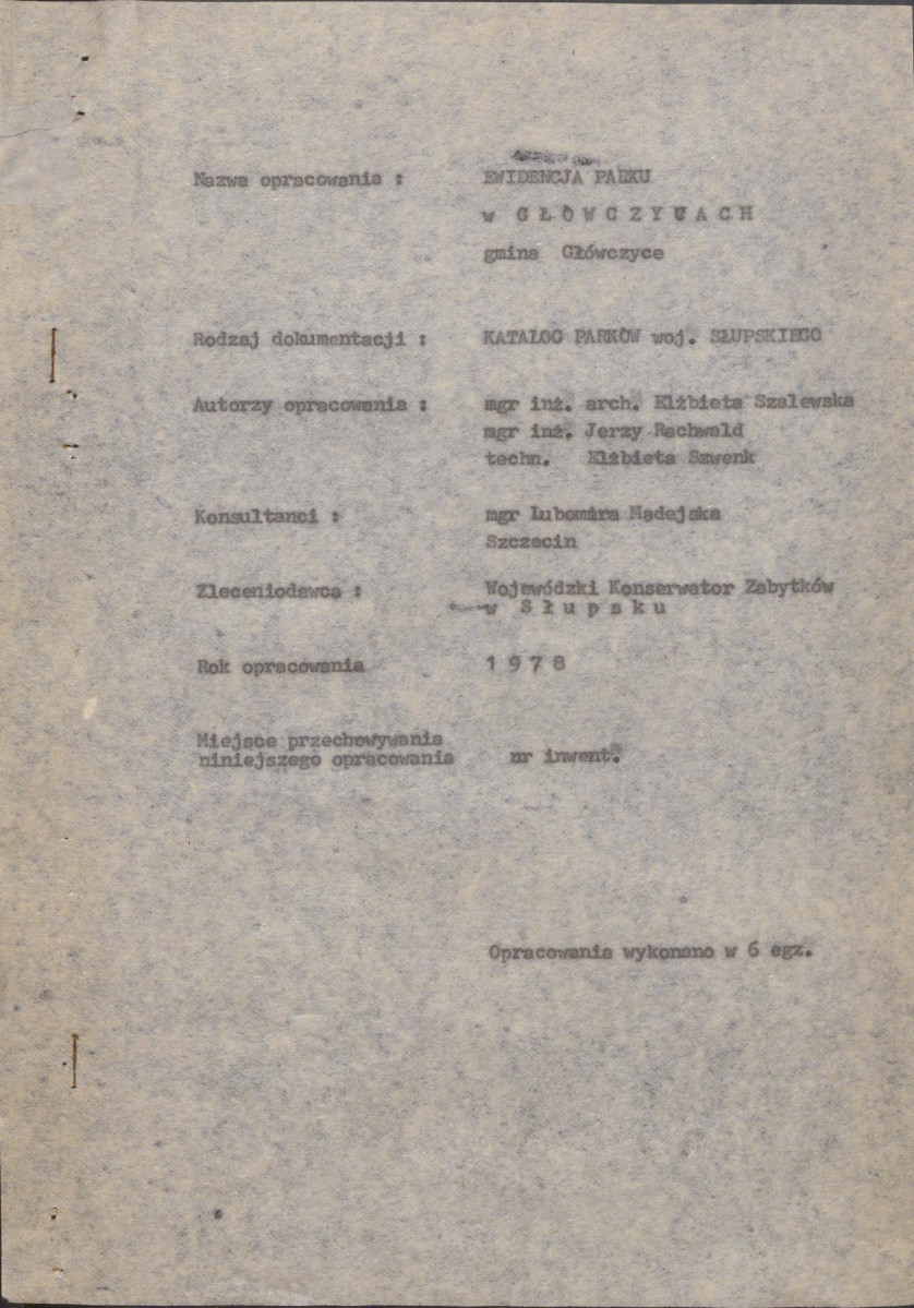 EP - Ewidencja parkowa, skan nr 5