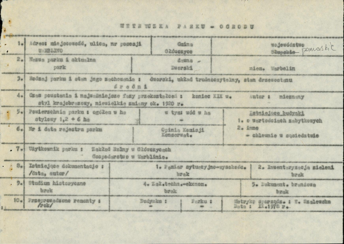EP - Ewidencja parkowa, skan nr 6