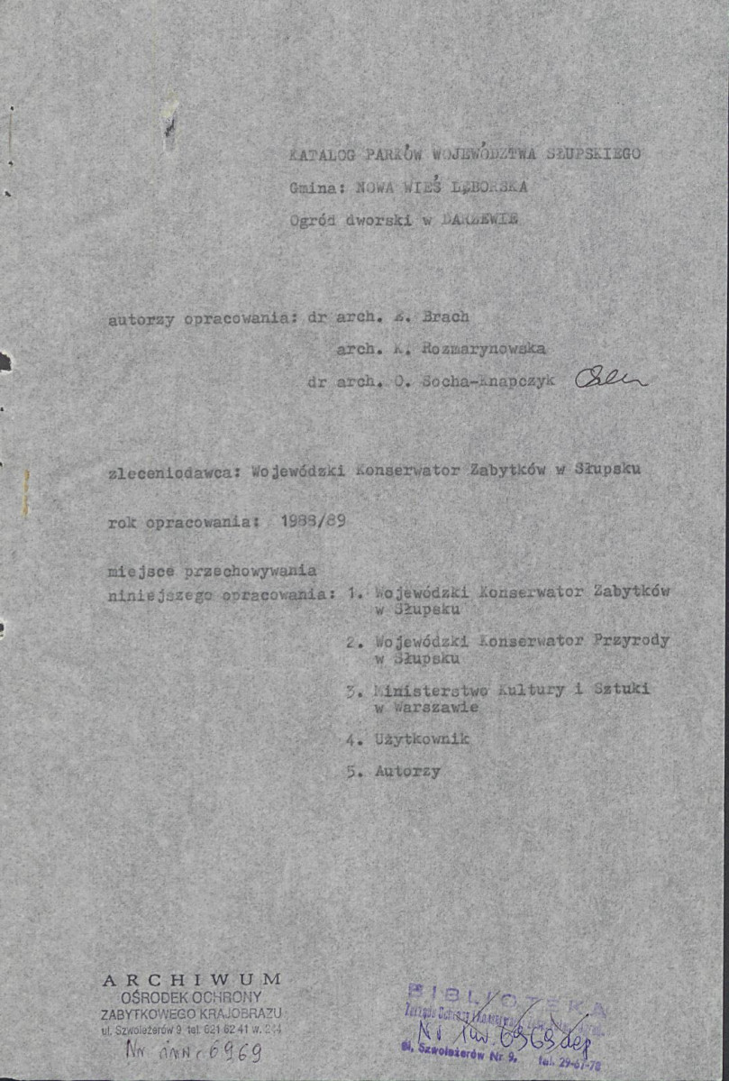 Ewidencja parkowa, skan nr 4