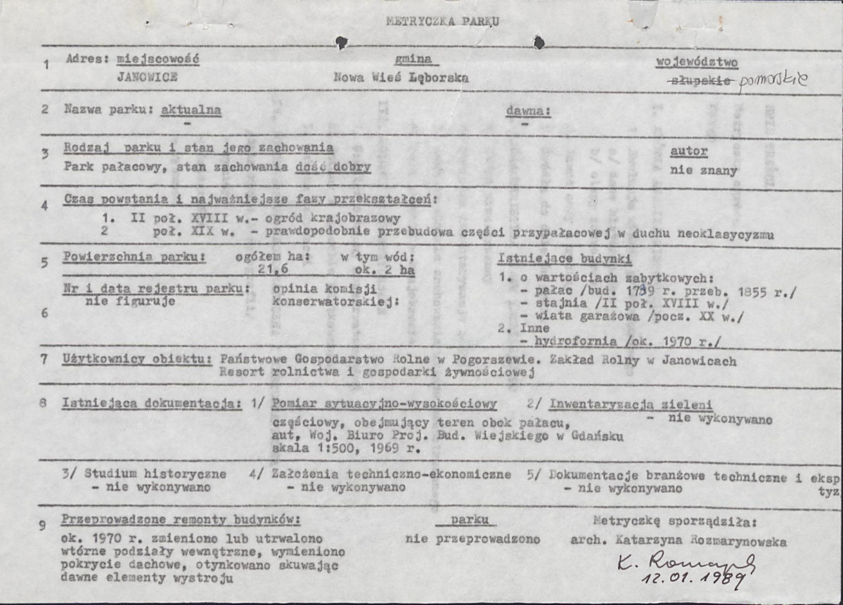 Ewidencja parkowa, skan nr 5