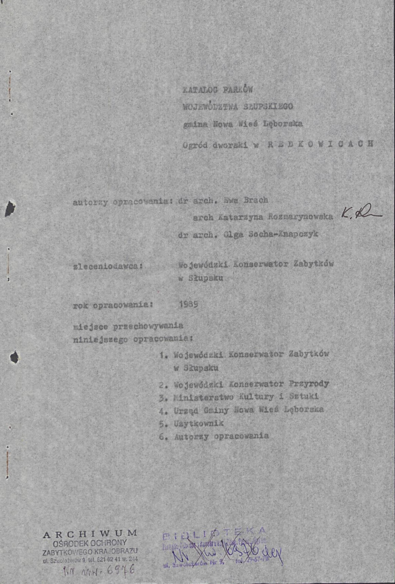 Ewidencja parkowa, skan nr 4