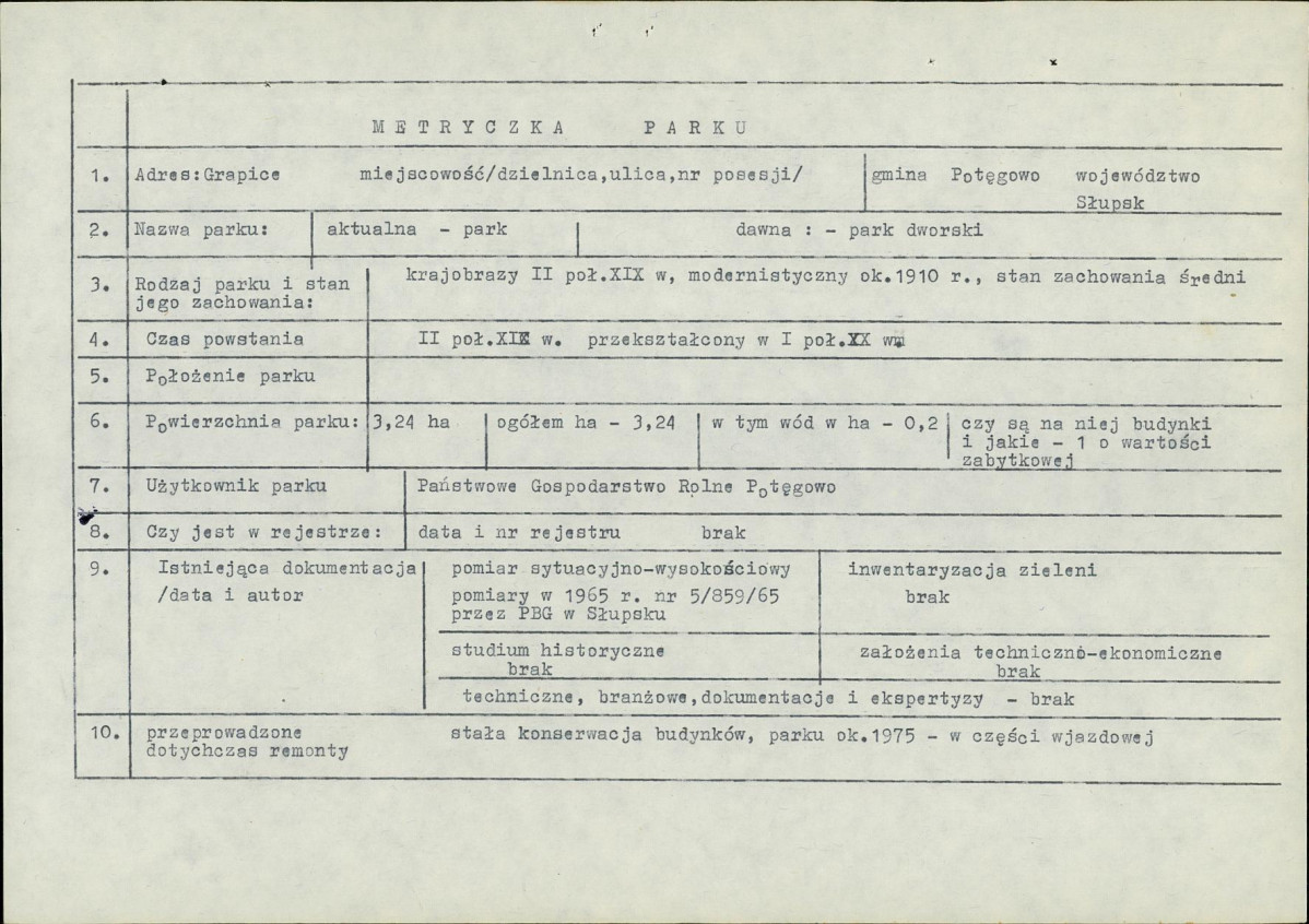 EP - Ewidencja parkowa, skan nr 7