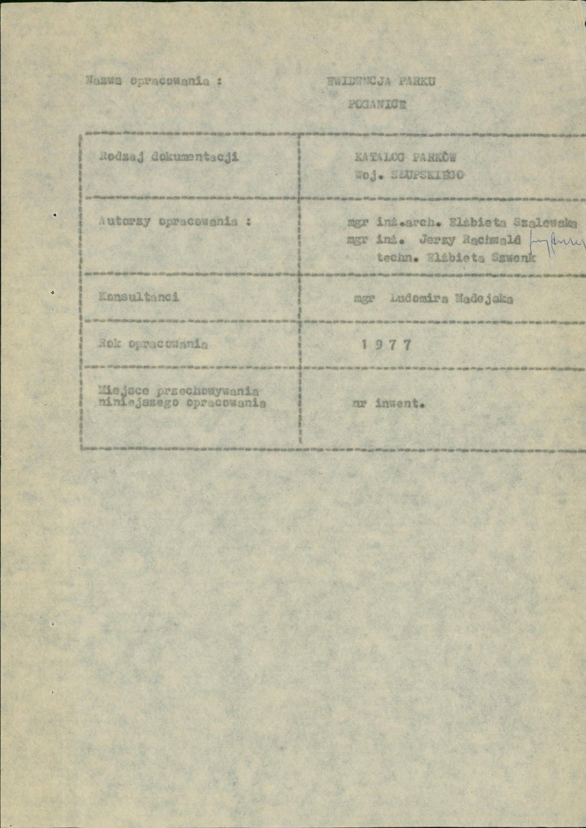 EP - Ewidencja parkowa, skan nr 6