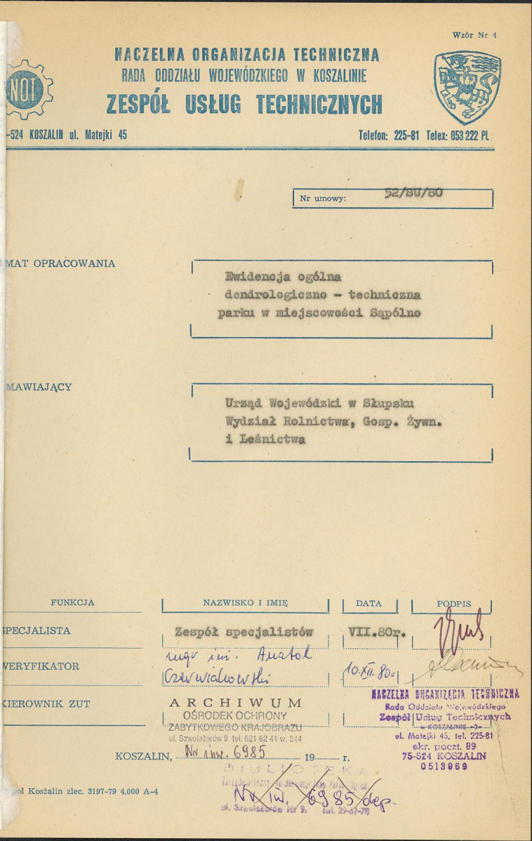 Ewidencja parkowa, skan nr 4
