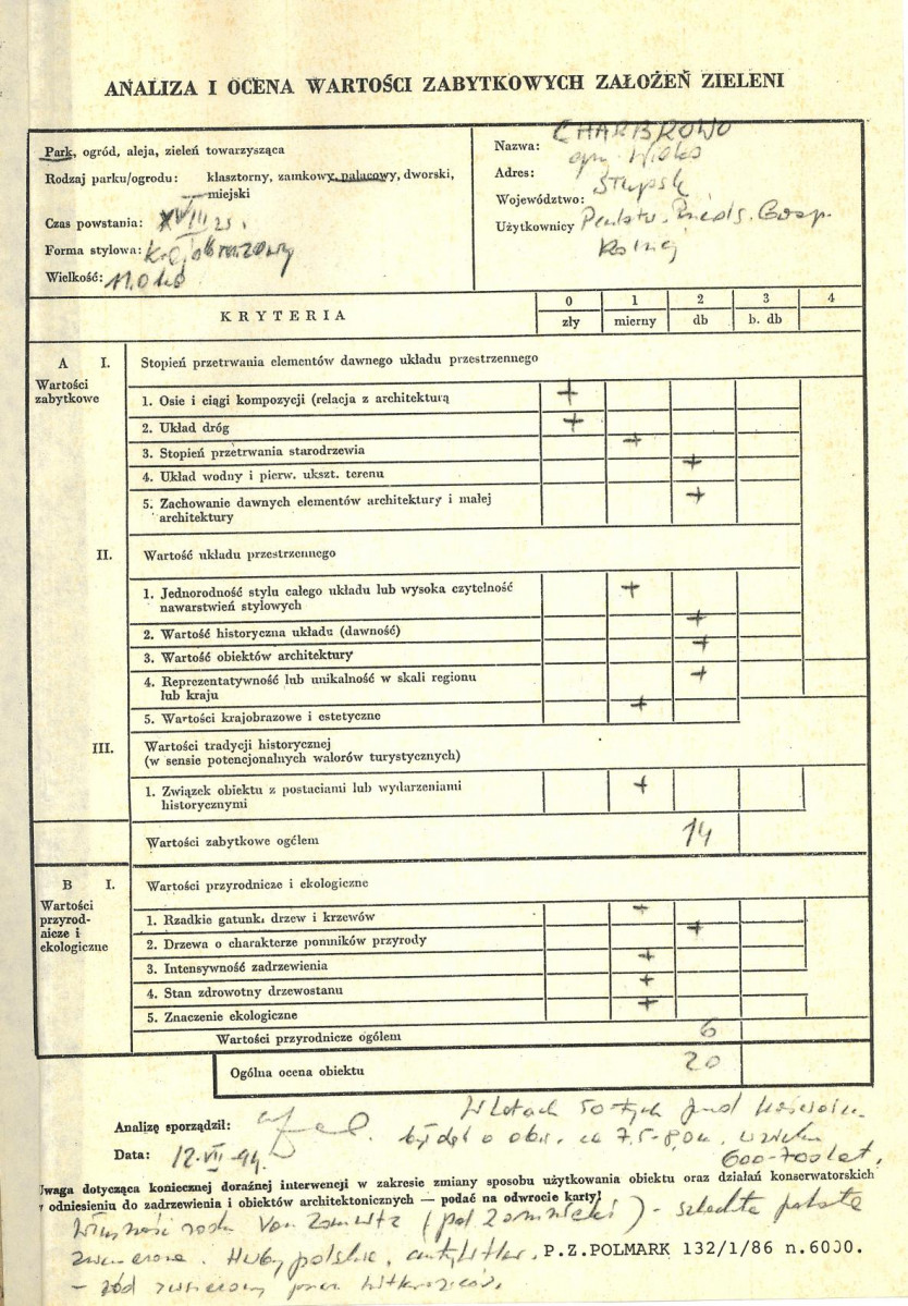 Ewidencja parkowa, skan nr 3