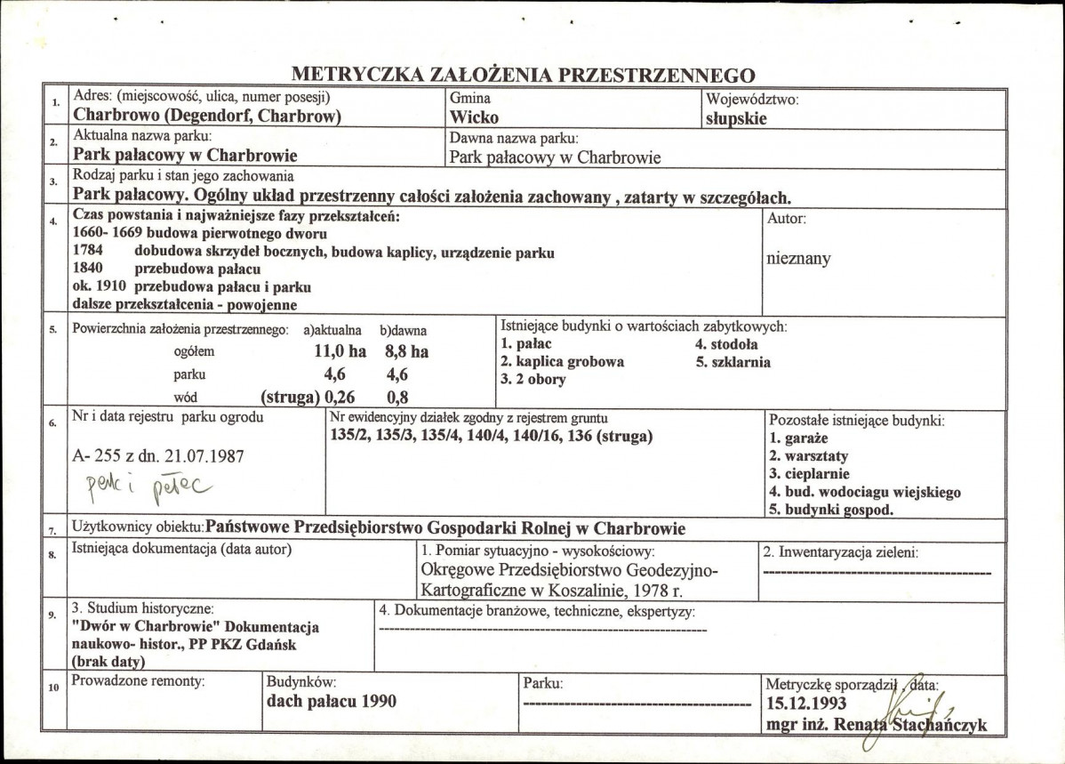 Ewidencja parkowa, skan nr 7