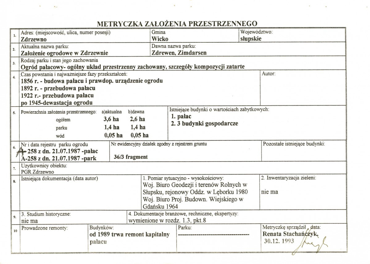 Ewidencja parkowa, skan nr 7