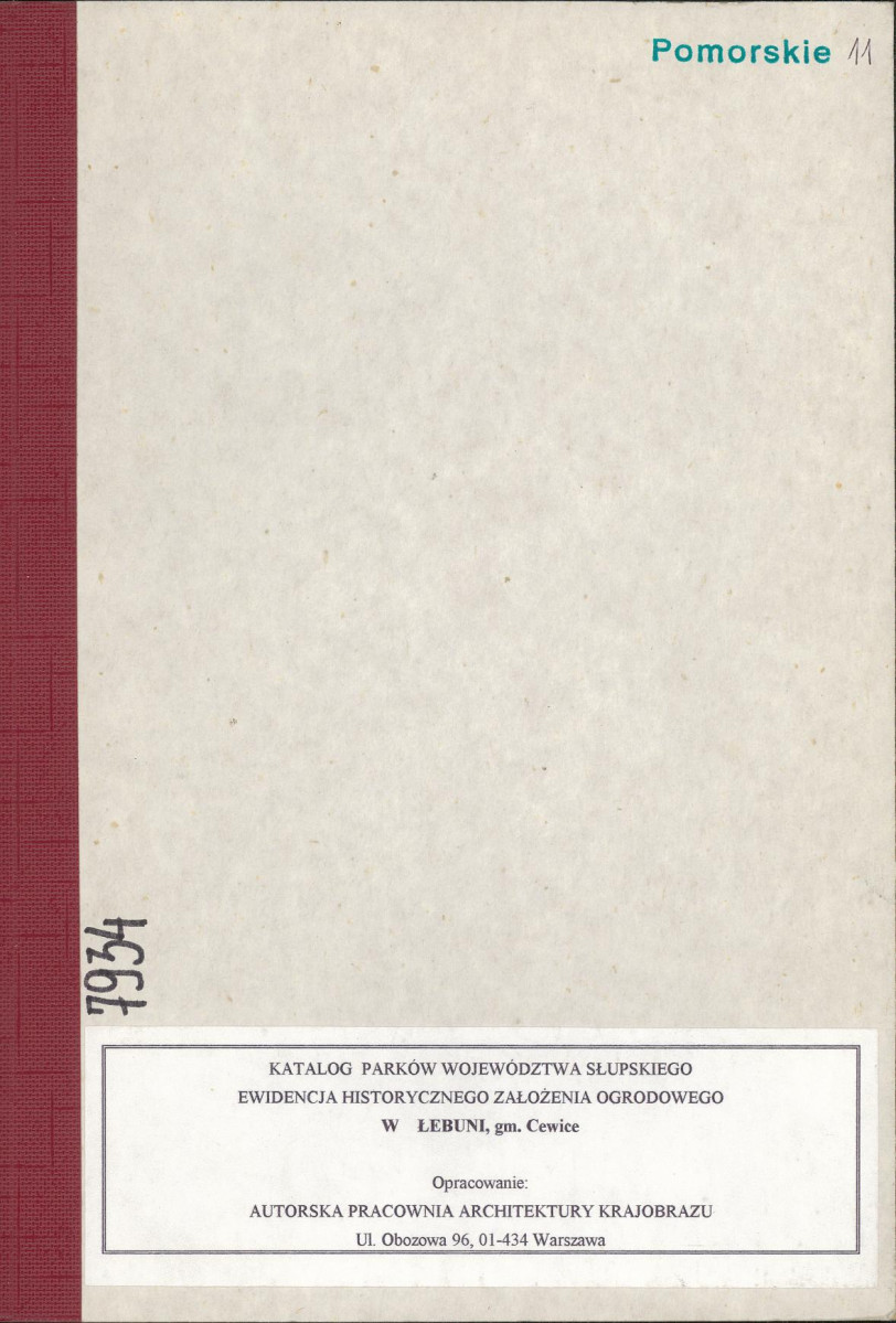 EP - Ewidencja parkowa, skan nr 1