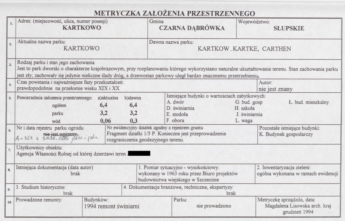 EP - Ewidencja parkowa, skan nr 6