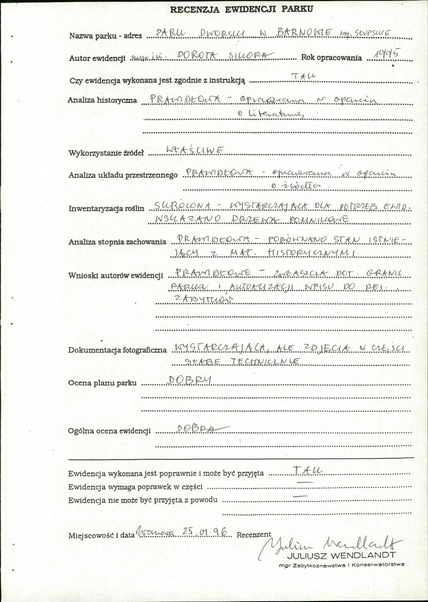 EP - Ewidencja parkowa, skan nr 5